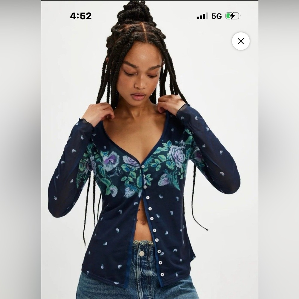 NWT Free People Home Grown Cardigan XS